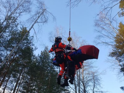 VÝCVIK POSÁDEK LZS JČK PRO ZÁSAHY V NEPŘÍSTUPNÉM TERÉNU